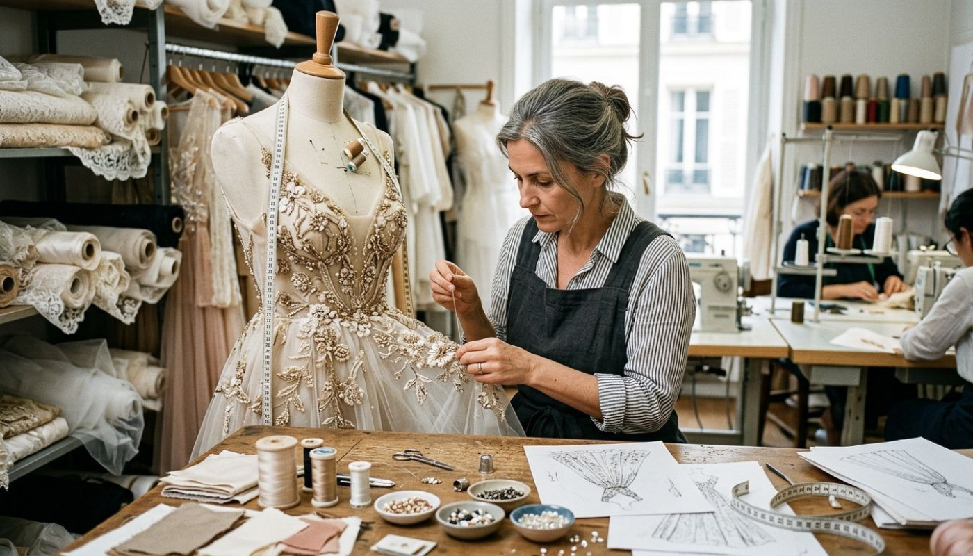 Les secrets derrière la création d'une robe haute couture